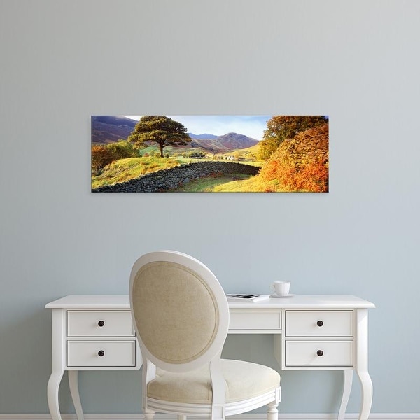 Easy Art Prints Panoramic Images's 'Lake District, United Kingdom' Premium Canvas Art