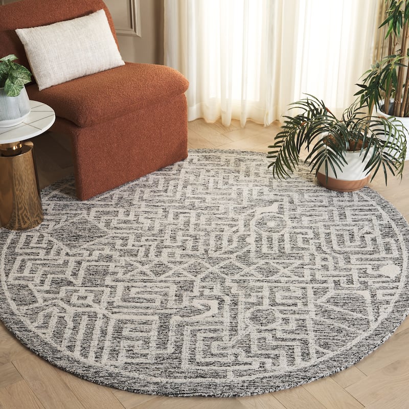 SAFAVIEH Handmade Abstract Cella Modern & Contemporary Wool Rug