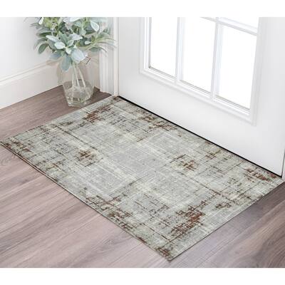 Pofex Power Loomed Abstract Modern Durable Area Rug By HomeRoots