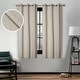 preview thumbnail 101 of 168, Superior Linen Washable Room Darkening Curtains, Set of 2 Panels 42" x 63" - Ivory
