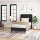 preview thumbnail 80 of 88, Platform Bed with Headboard - No Foundation Needed Charcoal - Twin