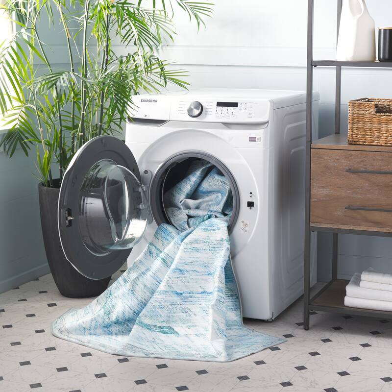 SAFAVIEH Malibu Janis Modern & Contemporary Rug - 8' x 10' - Grey/Aqua