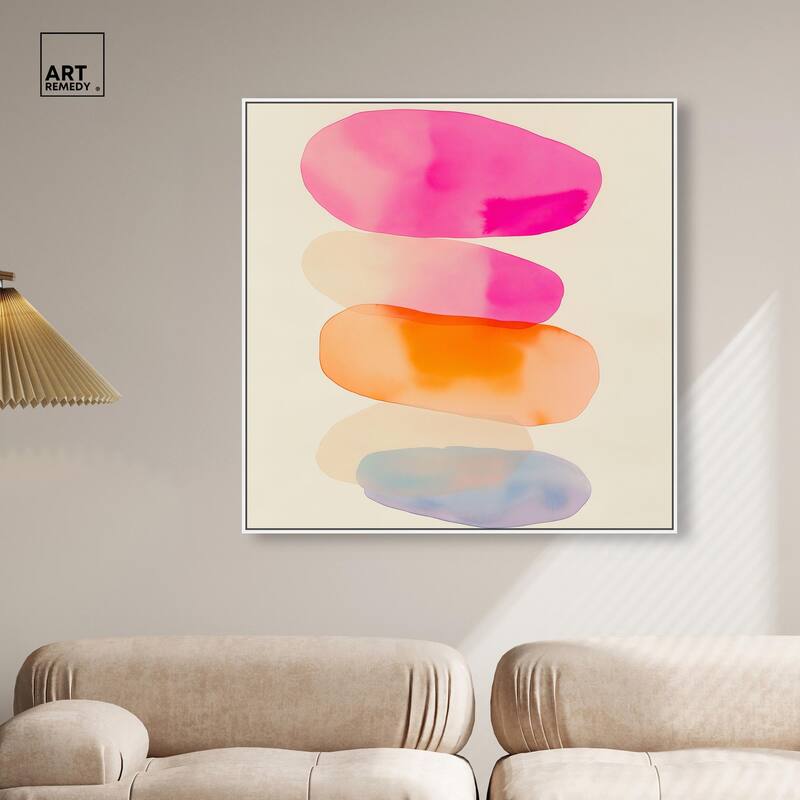 Pebble Palette Canvas by Art Remedy
