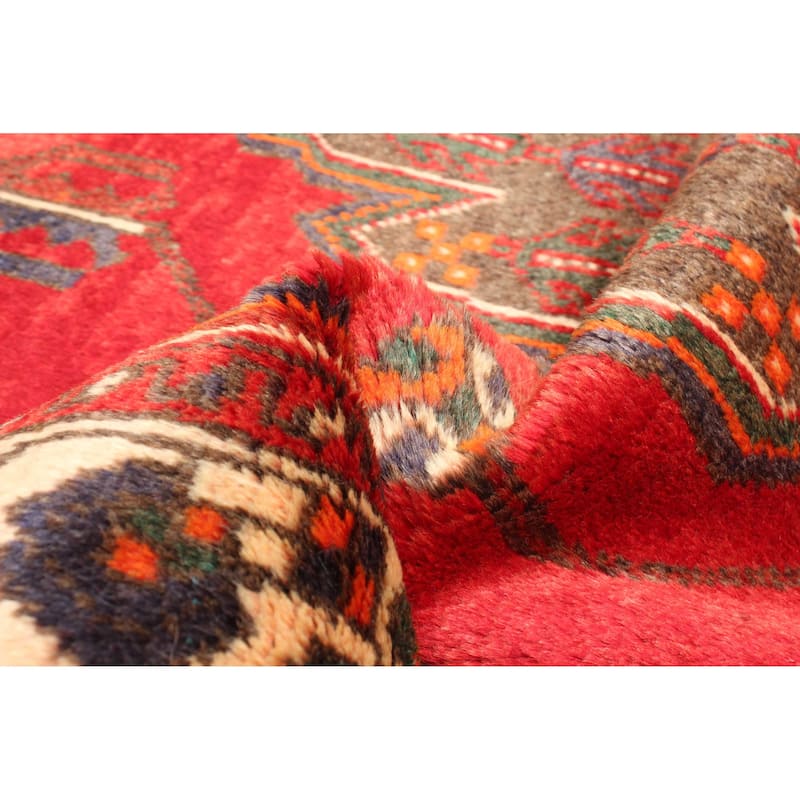 ECARPETGALLERY Hand-knotted Andelz Red Wool Rug - 4'0 x 7'1