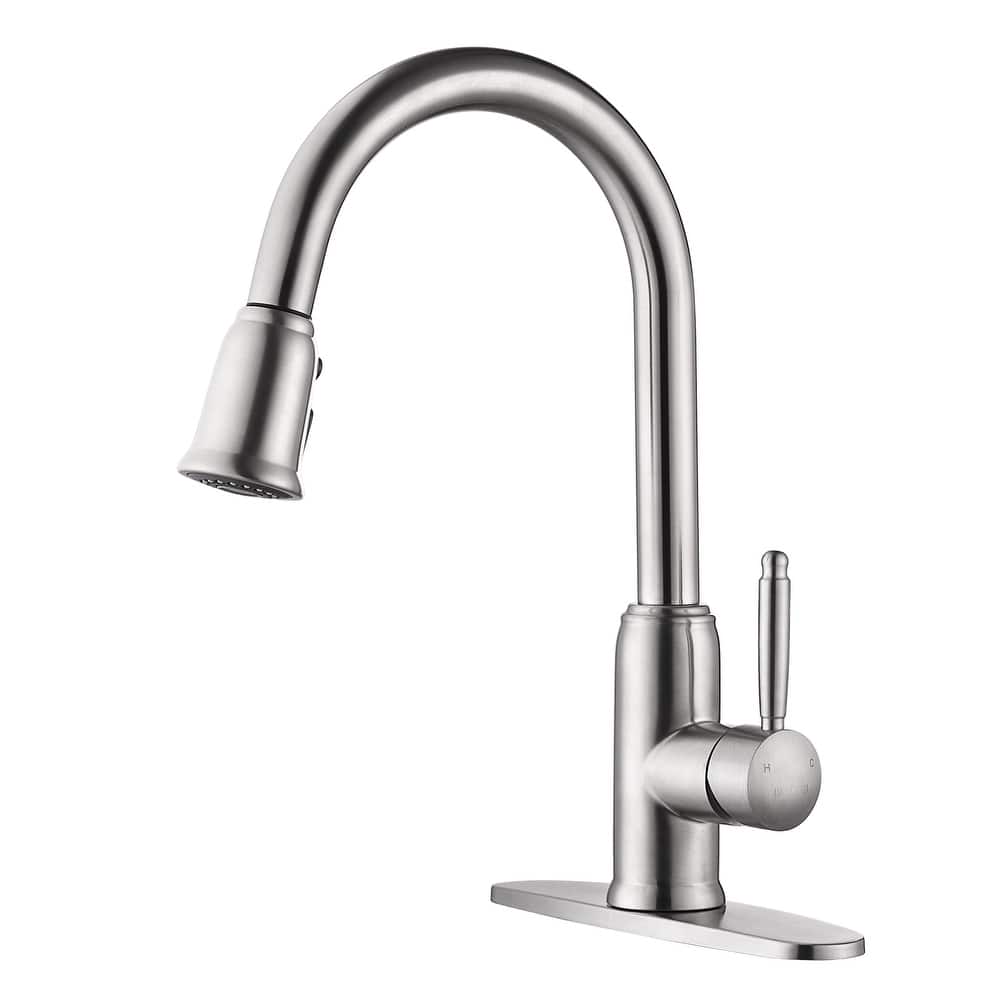 WOWOW Pull Down Sprayer Kitchen Faucet