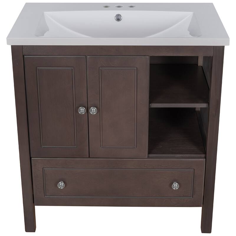 30" Bathroom Vanity with Sink Storage Cabinet and Drawers