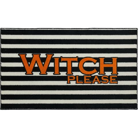 Mohawk Home Witch Please Black Area Rug.