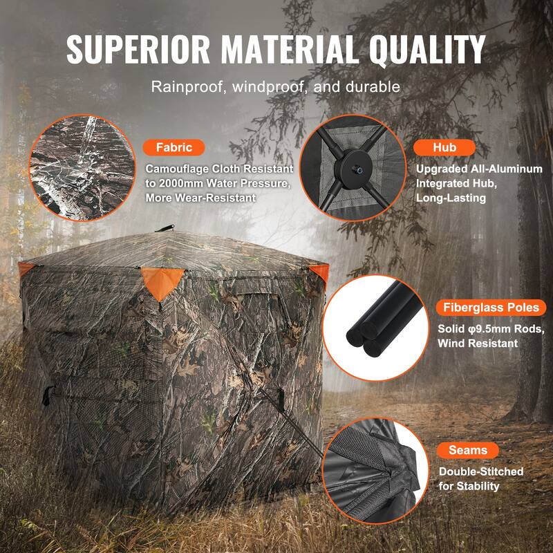 Hunting Blind Portable Resilient Hunting Tent for Turkey and Deer Hunting