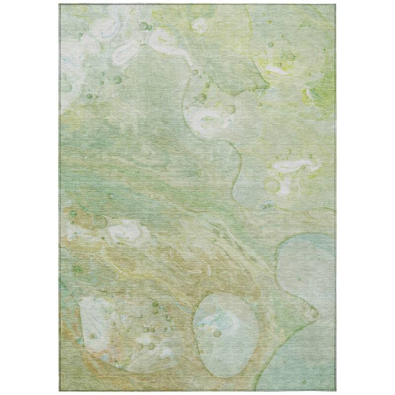 HomeRoots Abstract Transitional Rectangle Outdoor Rug