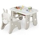 preview thumbnail 10 of 9, Costway Kids Drawing Table & Chair Set Graffiti Toddlers Art Activity - See Details