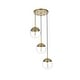 preview thumbnail 4 of 15, Elegant Lighting Eclipse 3 Light 18" Wide Multi Light Pendant with
