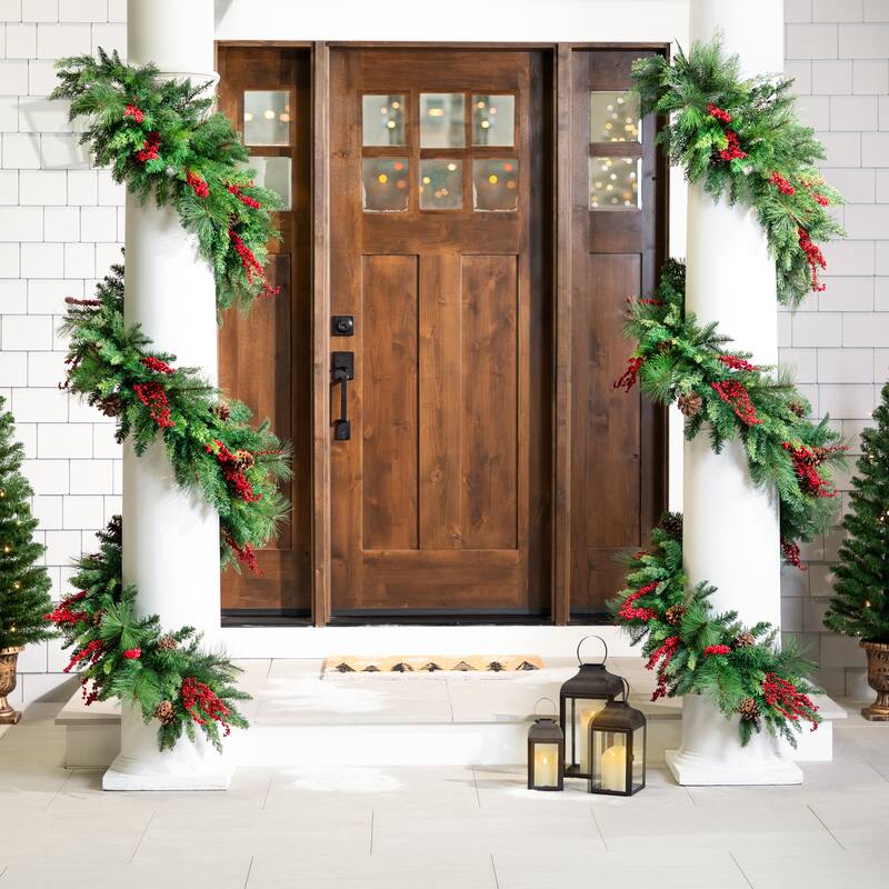 Cypress and Cedar Artificial Christmas Garland - 10' x 15" - Unlit