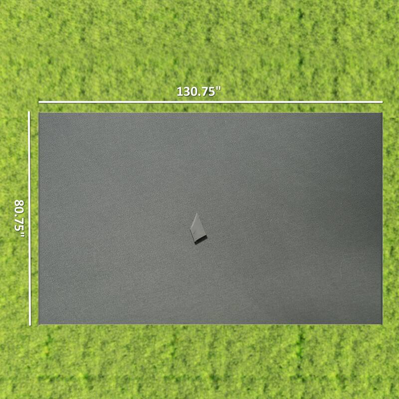 Outsunny 9.84' x 11.8' Gazebo Sidewall Set with Hooks/C-Rings