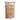 happimess Quart 34 in. H Handcrafted Acacia Wood 3-Tier Corner Storage Cabinet with 3 Water Hyacinth Baskets