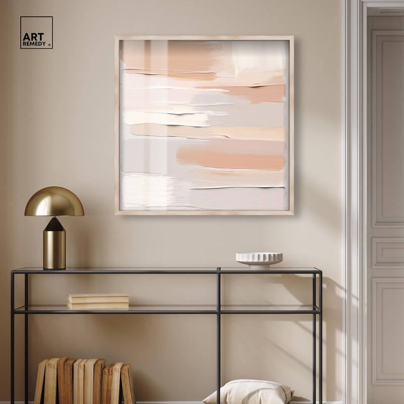 Roseate Cream Tones I Shadowbox by Art Remedy