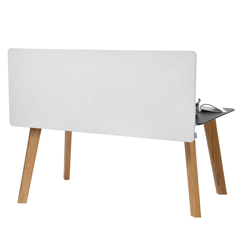 Desk Divider Privacy Panel 60"x24" with Clamp-on Mount - 60 x 3.2 x 24 in