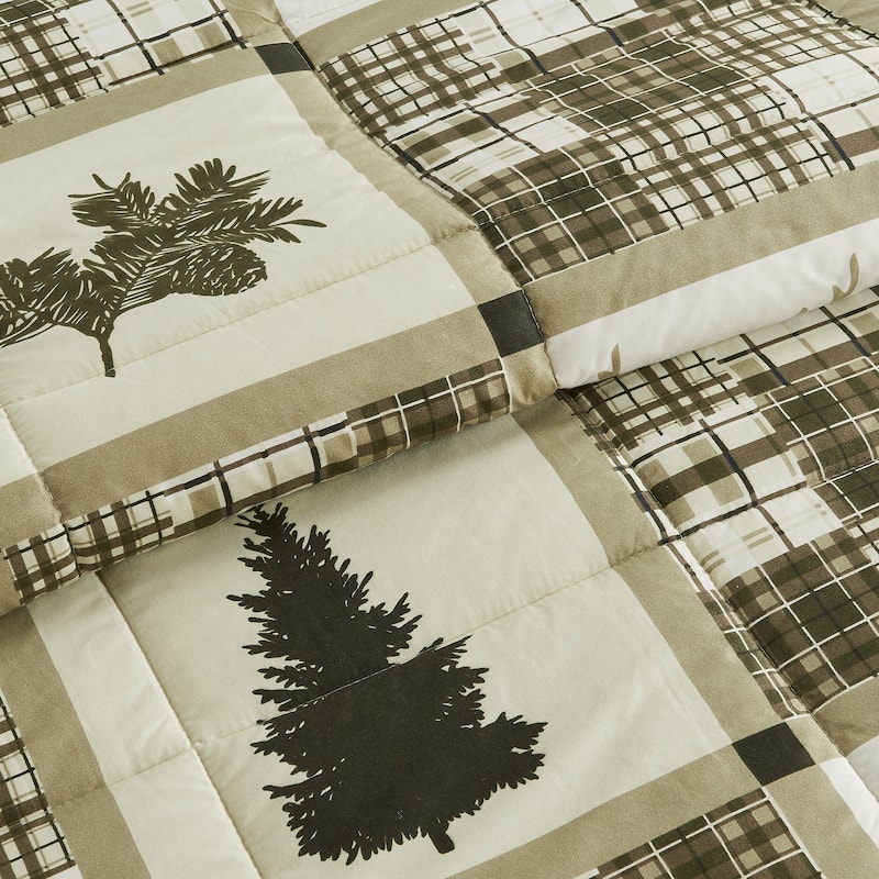 Linery & Co. All-Season Printed Down Alternative Comforter Set