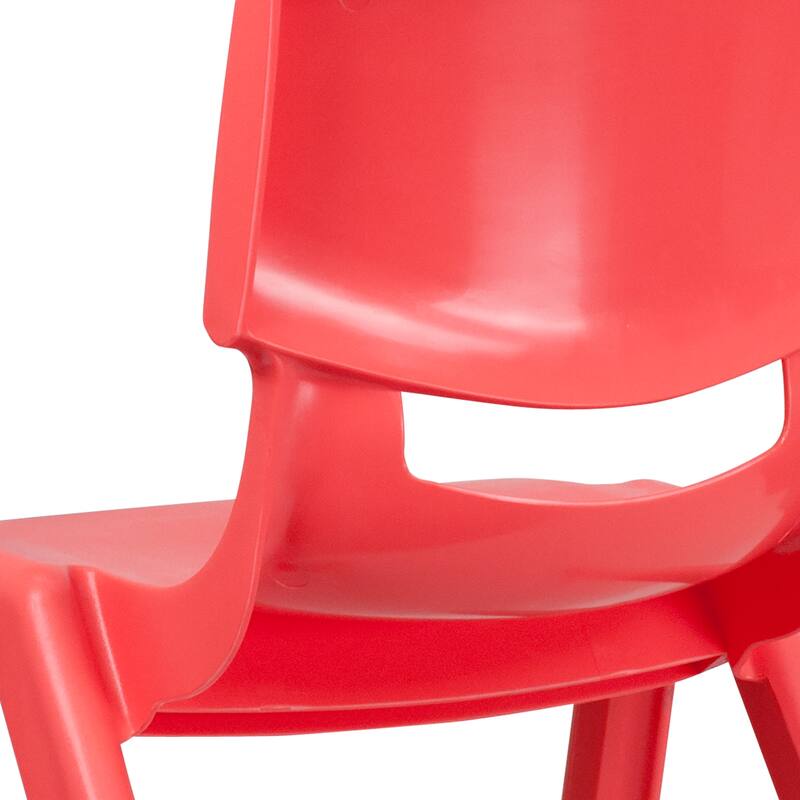 2 Pack Plastic Stackable School Chair with 15.5"H Seat