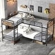 preview thumbnail 31 of 36, Heavy Duty Metal Bunk Bed,Industrial Detachable Bunkbeds with Safety Guard Rails ，Multiple Size