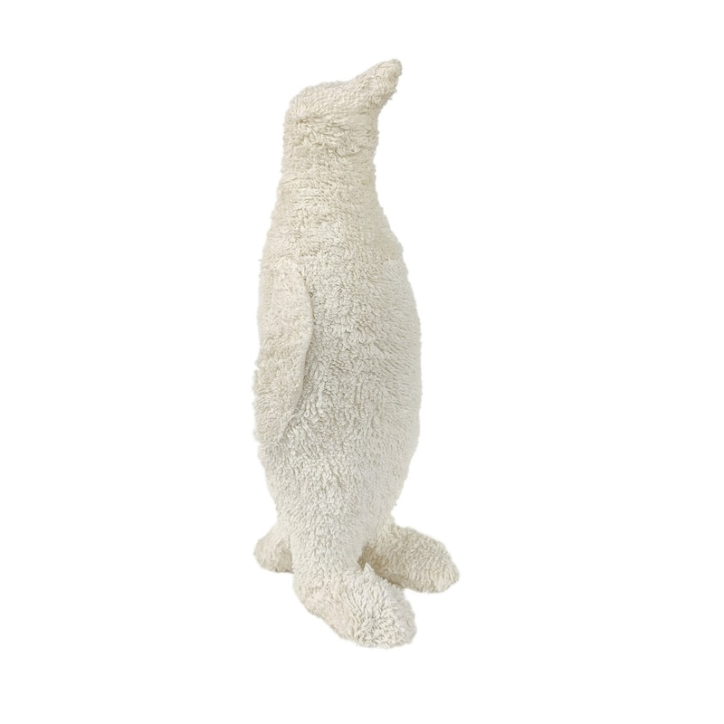 Medium Knitted Boucle Standing Penguin - 18"