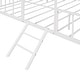 preview thumbnail 9 of 11, White Full Size Metal House Bed Frame with Slatted Support No Box Spring Needed for Kids, Bedroom