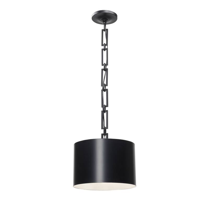 Brian Patrick Flynn for Crystorama Alston 1 Light Matte Black Mini Chandelier - 12'' W x 10'' H - 12'' W x 10'' H