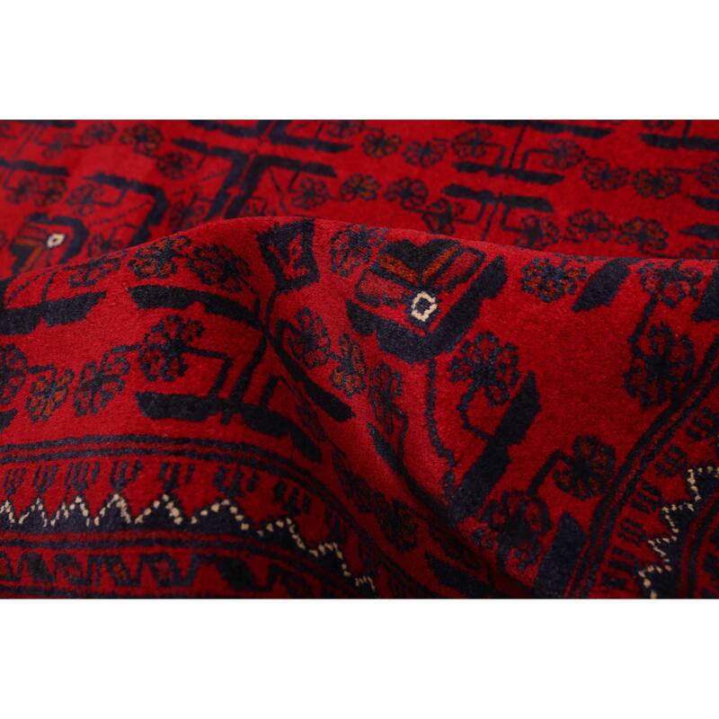 ECARPETGALLERY Hand-knotted Finest Khal Mohammadi Red Wool Rug - 6'8 x 10'2