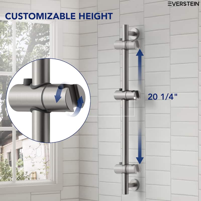 Adjustable Handheld Shower Slide Bar Set With Hose