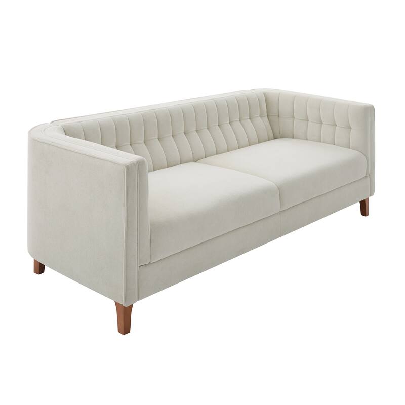 Christopher Knight Home - American Design 76" Upholstered 3-Seater Sofa with Channel Tufted Back