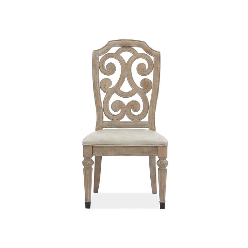 Magnussen Home Marisol Fawn Upholstered Side Chair Two Pack - 21''W x 25''D x 42''H