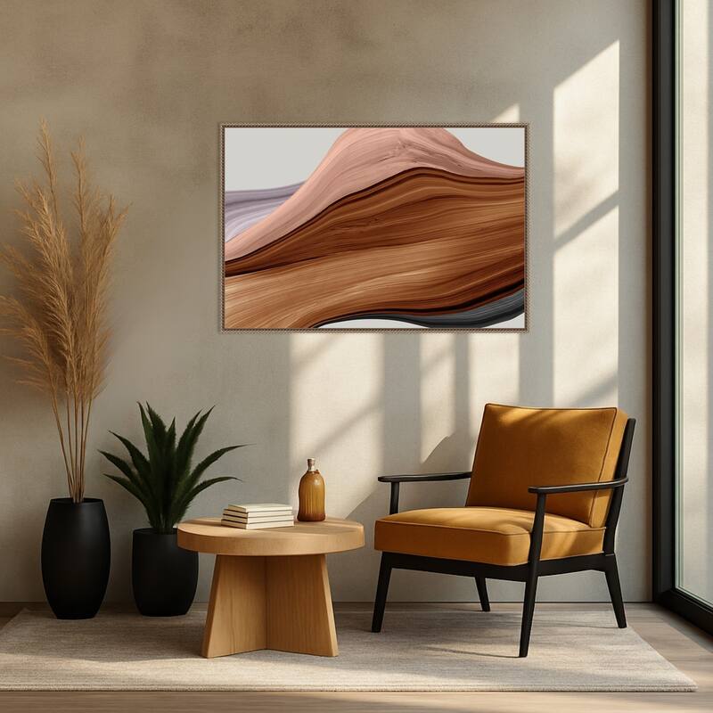 Veins of Oak No. 1 by PI Studio (41 x 28 in.), Framed Canvas Wall Art Print