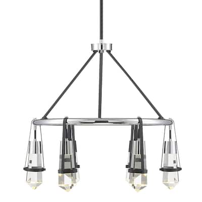 Savoy House Denali 6 Light 28" Wide LED Crystal Ring Chandelier