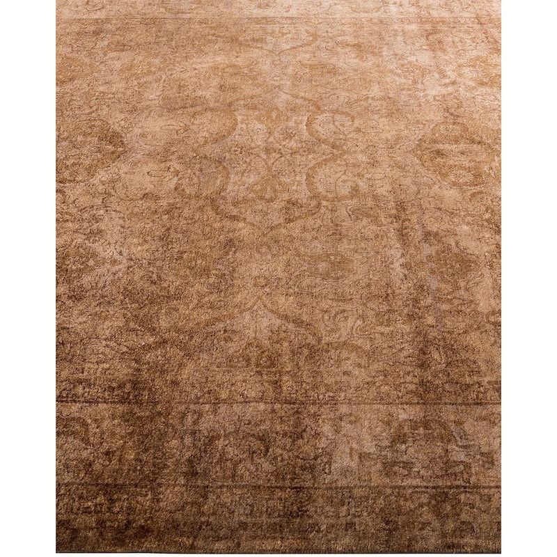 Contemporary Overdyed Wool Hand Knotted Area Rug - 6' 2" x 9' 1"