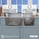 preview thumbnail 51 of 50, Karran Undermount Quartz 60/40 Double Bowl Kitchen Sink
