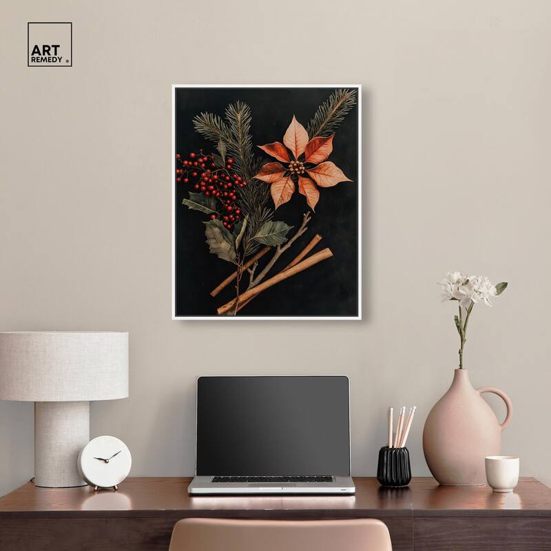 Hearth Flora Canvas by Art Remedy
