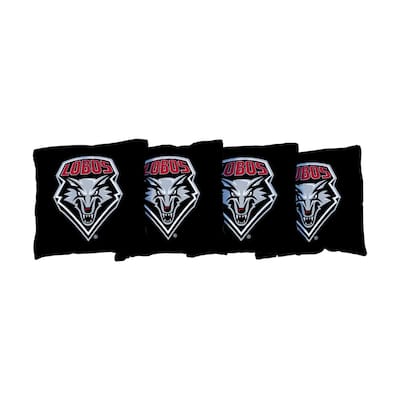 New Mexico UNM Lobos Black Cornhole Bags