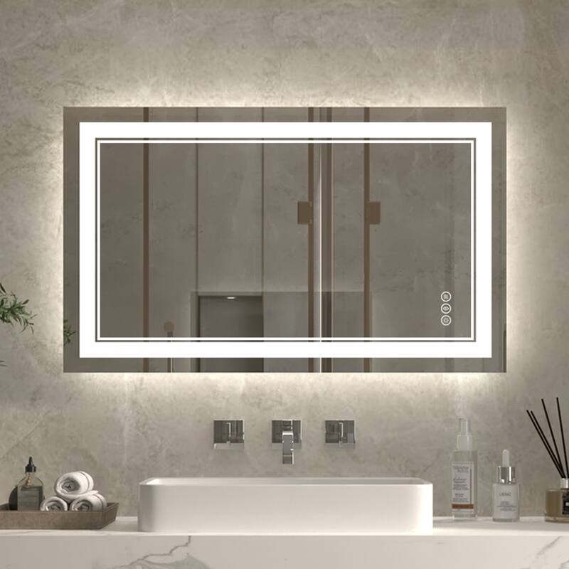 ExBrite Anti-Fog LED Bathroom Mirror with Endless Dimming