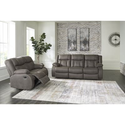 Signature Design by Ashley First Base Gray 2-Piece Upholstery Package - 86" W x 40" D x 41" H