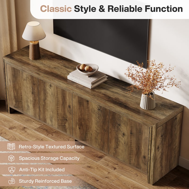 Mid-Century Entertainment Center for TVs Up to 70"