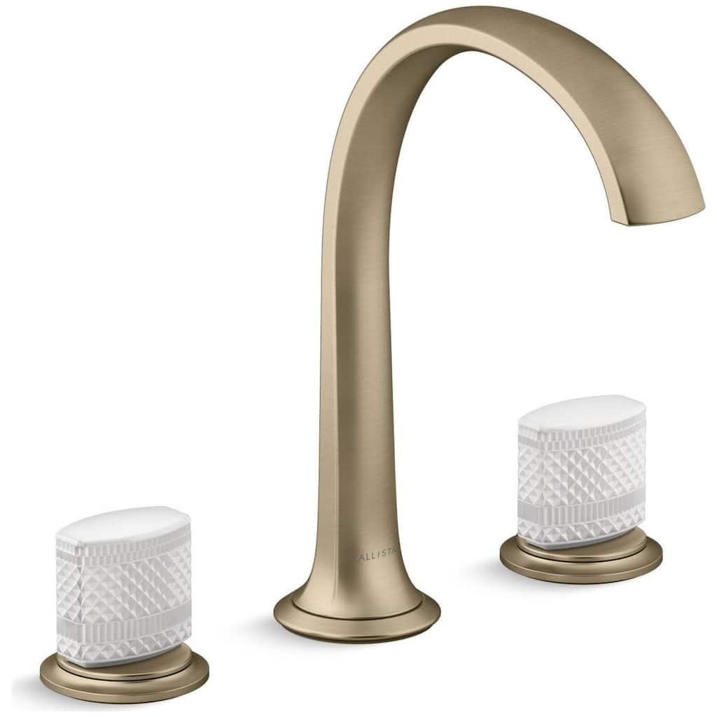 Kallista Script 1.2 GPM Bathroom Sink Faucet with Arch Spout and White