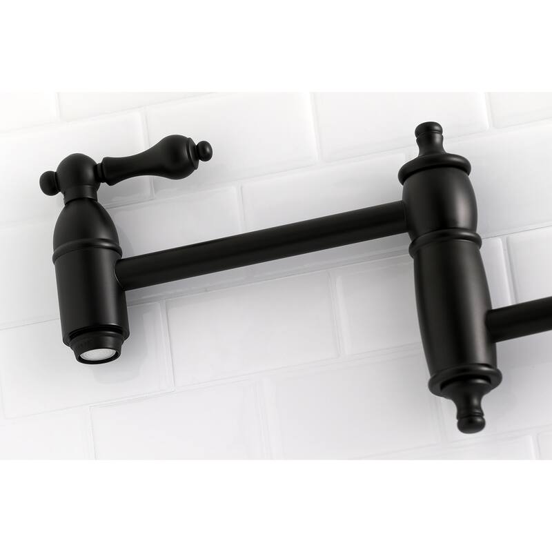 Restoration Wall Mount Pot Filler Kitchen Faucet