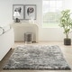 preview thumbnail 11 of 15, Nourison Luxurious Shag Plush Contemporary Abstract Area Rug 5' 3" x 7' 3" - Charcoal Grey - Rectangle