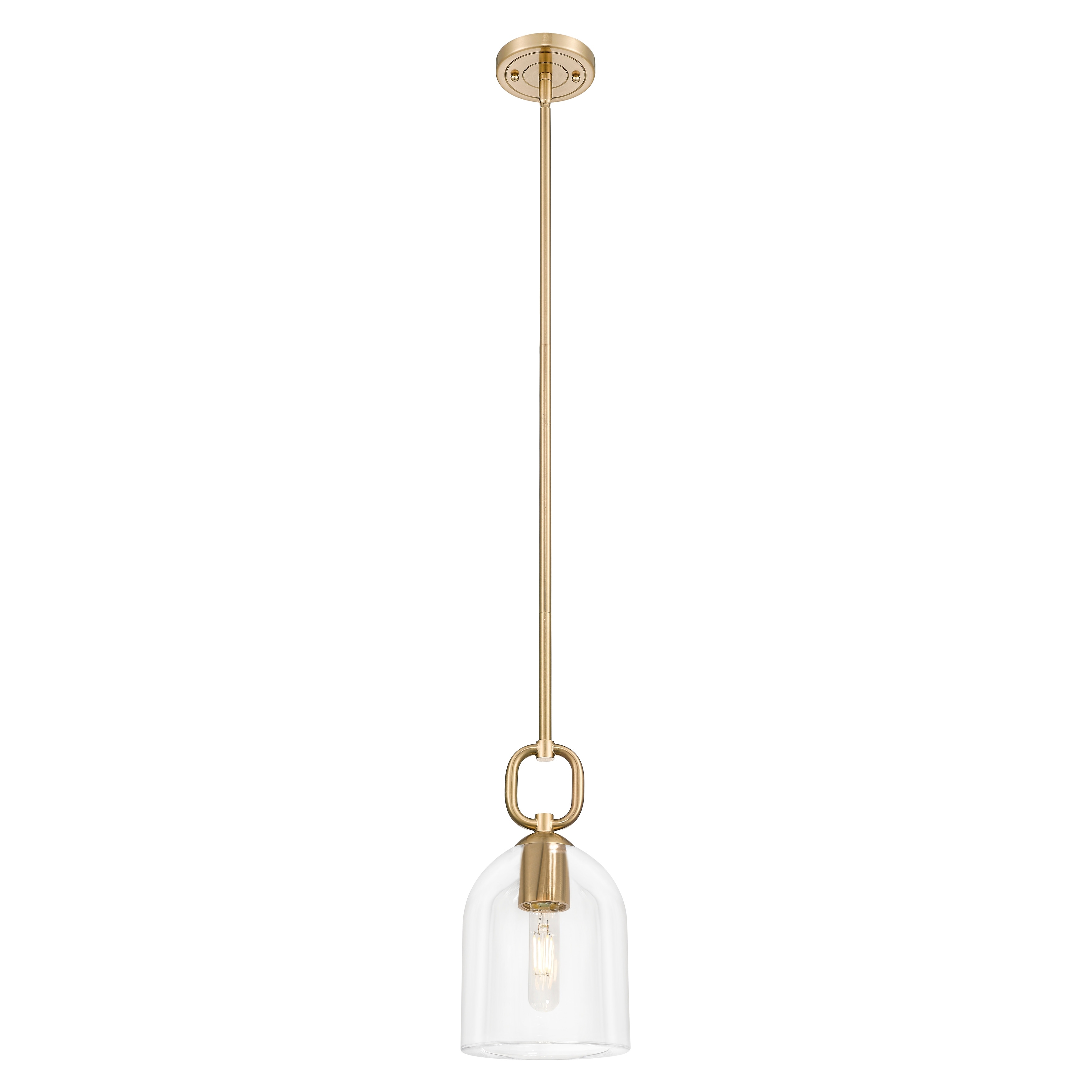 Innovations Lighting Downtown Urban - Hudson - 1 Light 6" Stem Hung Mini Pendant with Bell Shade