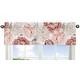 preview thumbnail 1 of 4, Boho Shabby Chic Floral Girl Window Curtain Valance Ivory Bohemian Vintage Garden Watercolor Flower Nature Elegant Dusty Rose