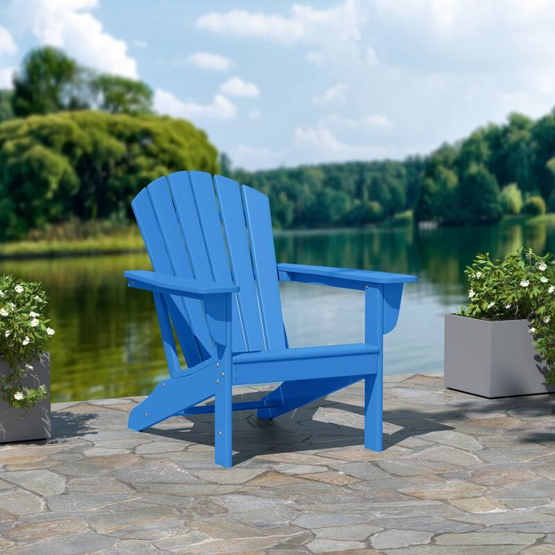 Altura Outdoor Eco-Friendly All Weather Poly Patio Adirondack Chair - Deep Seating