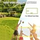 preview thumbnail 7 of 5, Outdoor Portable Volleyball Net System for Backyard, Beach, Lawn - Steel pole 1.25 inches 32*3 feet