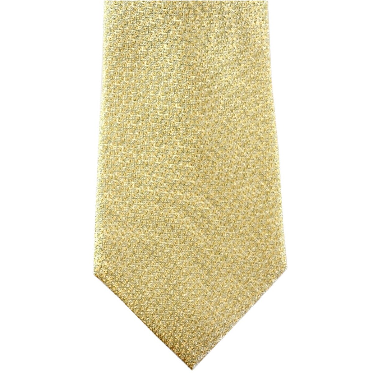 Interconnected Lines Silk Tie Gold 