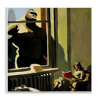 Stupell Gorilla in Window Scene Wall Plaque Art Design By Keith Thomson