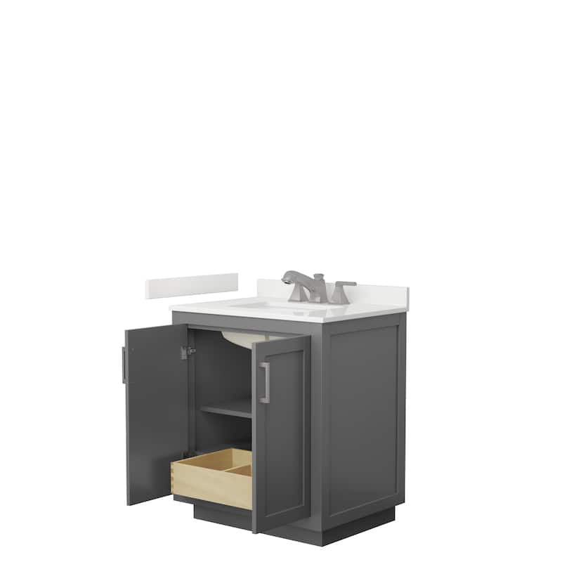 Miranda 30-inch Single Vanity, Quartz Top