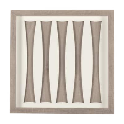 Wood Grain Silhouette III Framed Art Print